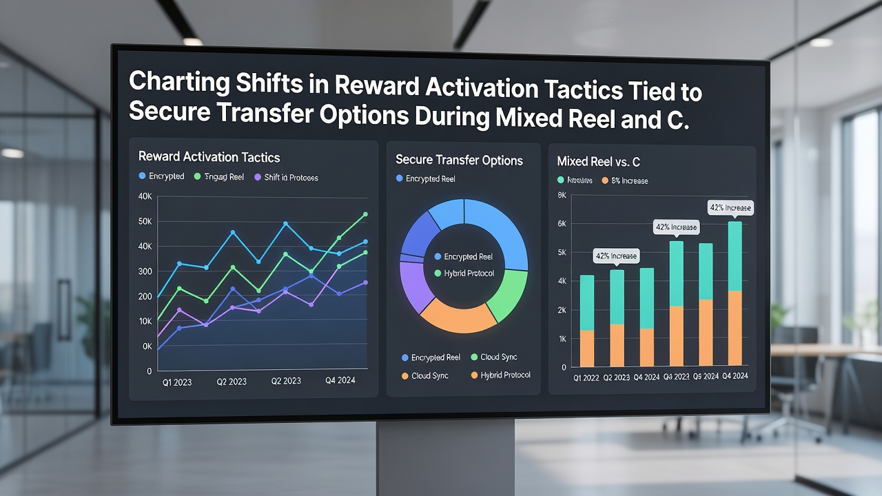 Analytics dashboard showing reward activation rates linked to different secure transfer methods on mobile
