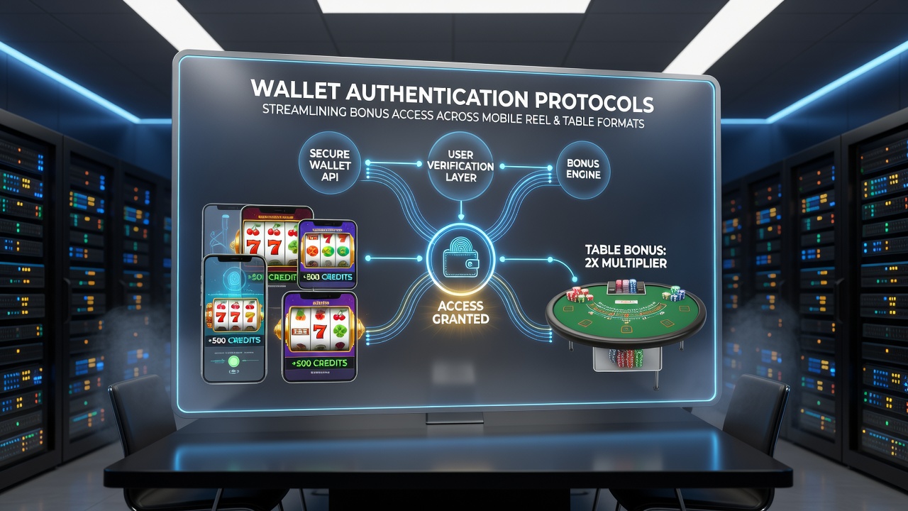 Secure authentication flow diagram for mobile reel and table game bonuses